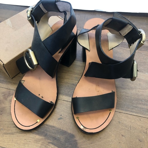 TOP SHOP Strapped Heeled shoes size 6 - Picture 2 of 3